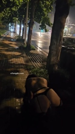 顶级淫妻博主，【曼曼奇】老婆露脸，露出，调教，多P，酒店深夜露出，马路景区，玩得超刺激 截图9