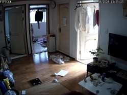 居家摄像头破解 真实记录在家里喜欢裸睡的美女白领 截图5