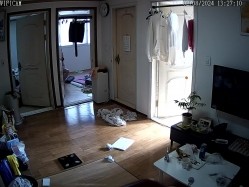 居家摄像头破解 真实记录在家里喜欢裸睡的美女白领 截图6