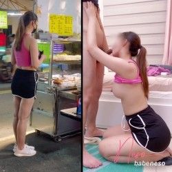邻家反差台妹淫欲榨汁机「babeneso」OF私拍 童颜美穴逆痴汉上位骑乘专家 截图5