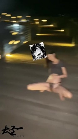 母狗调教训练推特大佬【太子】私拍，各种社死调教反差模特骚女，狗链露出爬行啪啪能玩的都玩了 截图7