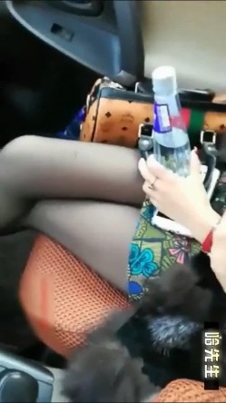 禽兽！「哈先生」勾搭路边等车的骚妇，水中下药后在车里强上！没想到是个极品鲍鱼！ 截图4