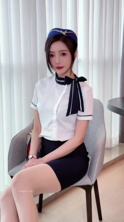 女神泄密！演员、模特于一身极品高颜女神【王馨瑶】大尺度私拍，诱人空姐肉丝无内真空微漏鲍 截图1