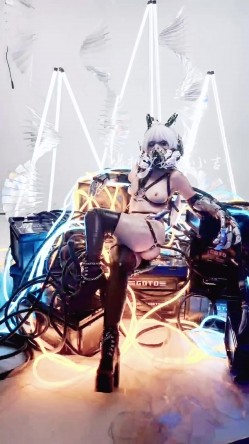 高端ACG业界女神爆机少女 喵小吉 巅峰金属大作《赛博朋克·超梦》壁纸党典藏必备 截图2