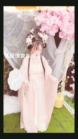 稀有露脸 高端摄影ACG业界女神爆机少女 喵小吉 古风画作《清平乐》汉服美妆仙女 性感诱人白虎胴体妙哉 截图2