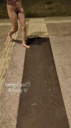 深夜，成都双流的街头，【Fxxc77】，土豪哥户外高价定制，23岁公司前台，裸体露出，湿得一塌煳涂 截图14
