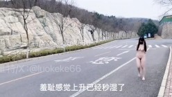 SM露出爱好者『洛可可』路边放荡性母狗爬行，对车辆露出屁股和肛塞尾巴，请过往车辆照亮雪白的屁股和小菊花夹着的尾巴 截图8