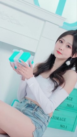 B站170长腿妹【芋圆有点甜】性感空姐写真丝袜美腿巨乳 热舞视频 截图2