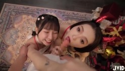 JVID-雅捷+Tiny+乔安-圣诞企划尺度无上限の淫梦4P企划 最强痴女华丽共演 截图7