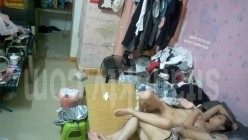 邪恶的房东暗藏摄像头偷窥小情侣在家全裸不穿衣服的日常 截图9