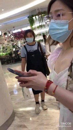 【TIMCOB】CD原创 焦急等待闺蜜的长裙小姐姐！黑色可爱内 截图8