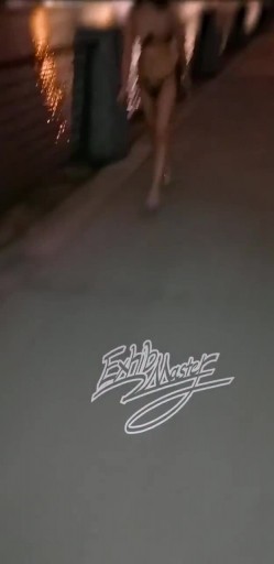 顶级核弹！推特极品颜值尤物 Exhib 绝美女神都是有钱人玩的私人宠物 完美整理户外露出篇2V1 截图7