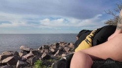 LegalPorno - Foxy Slave - Horny couple loves public outdoor anal sex.mp4 截图16