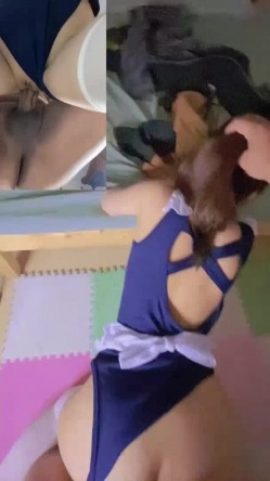 嫩滑的小穴，木耳也是粉色的，后入超棒，淫声浪浪！ 截图10
