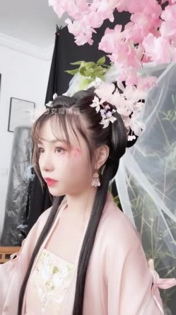 稀有露脸 高端摄影ACG业界女神爆机少女 喵小吉 古风画作《清平乐》汉服美妆仙女 性感诱人白虎胴体妙哉 截图3