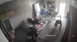 黑客破解家庭网络摄像头偷拍住毛坯房的年轻情侣疯狂做爱有时一天做爱几次 截图2