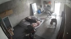 黑客破解家庭网络摄像头偷拍住毛坯房的年轻情侣疯狂做爱有时一天做爱几次 截图7