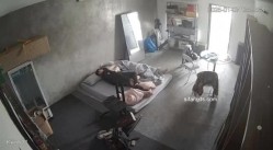 黑客破解家庭网络摄像头偷拍住毛坯房的年轻情侣疯狂做爱有时一天做爱几次 截图8