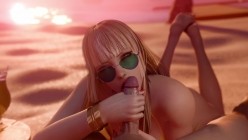 lewdgazer：Shandy - Distraction at the Bar 香蒂 极品黑丝美人桌下足交手交挑逗 截图14