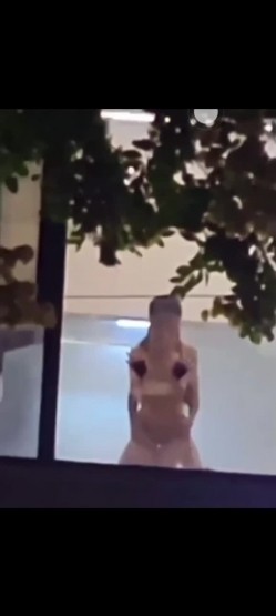 【某某门事件】第41弹 国宾暮云酒店_落地窗后入双马尾_故意不拉窗帘寻求刺激，被楼下路人偷拍 截图2