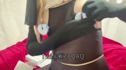 可盐可甜，白虎一线天，推特福利姬【KicoQAQ】各种道具，花式自慰双通，小母狗属性拉满 截图10