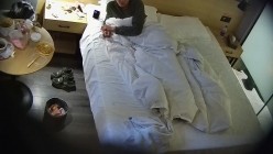酒店偷拍 学生情侣精壮小伙和甜美温柔女友啪啪三场后相拥而眠大学生 截图15