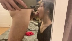 骚逼女友口活真棒，舔着吃得津津有味，吃着自己下面也流水啦！鸡儿硬邦邦，准备让我干死她骚穴穴！！ 截图12