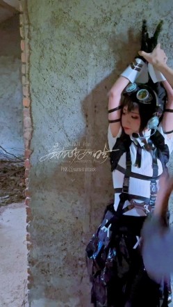 【超美高端 ️罕见露脸露点】极品CosPlay爆机少女【喵小吉】六月新作《战斗女仆》柔领极品战斗女神 超清4K原版 (2) 截图8
