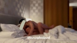 香港绿帽夫妻，咸湿老公制作室，【hamsuphusband】换妻盛宴，单男一个接一个来操她 截图7