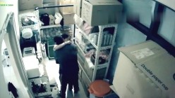 黑客破解某酒吧摄像头偷拍老板和兼职美女员工打佯在前台挑情躲进里面的库房啪啪 截图5