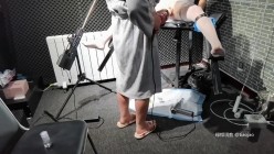 推特玩女训练母狗大神【绿帽调教】门槛福利，手持高速电钻炮机各种专业设备调教学生骚母狗 截图8