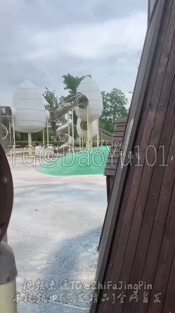 精品推荐 反差小母狗【岛屿】穿着JK在游乐场里偷偷露出自慰，勾引NPC路人在自己身上写字，全裸跪地狗爬 截图14