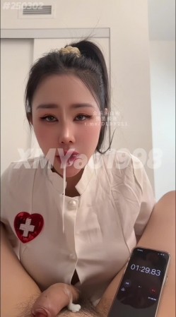 推特性爱大师95后绿帽情侣美腿女王「汐梦瑶」《瑶瑶的榨精病栋》早泄检查手口并用，口爆吐精，最后语言羞辱 截图12