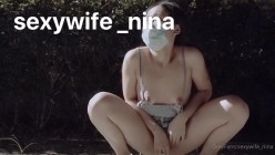 极品性感反差尤物『Sexywife_nina』人前露出，风骚气质高挑身材男人看了就想侵犯 截图4