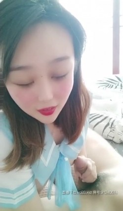 疫情期间在家 换着花样玩老婆 JK水手服情趣 口交舔棒 女上后入啪啪 截图7