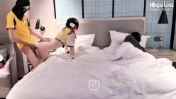 萝莉少女【萌宅卡】《时间停止NTR Cos胡桃被威胁调教》粉穴被玩弄不断高潮痉挛 美妙颤抖 无套爆插少女翘臀内射精液！ 截图11