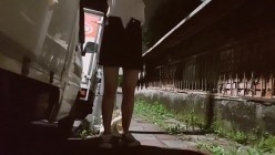【SM调教】泄欲用母狗「C犬」户外露出！车流旁边经过，母狗嘴含口球，夹子夹屄和阴蒂，被大黑妞子爆插菊花 截图7