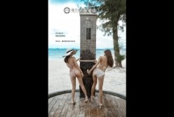 超火推特露出网红福利美少女 理万姬×懂小姐  女神假期三亚海边露出 超级性感缕空比基尼血脉喷张41P1V 截图13