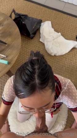 【极品反差婊】Kiri_Amari口爆颜射界的天花板，被各种颜射，颜值绝美，清纯美艳 截图8