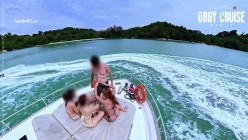 【爱玩夫妻】，（狂欢游轮）大型淫乱现场，游轮群p，疯狂8P，在蓝天白云、大海的背景下 截图5