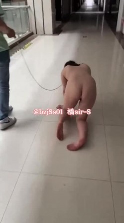 专约极品大神『橘sir-S』在全校师生面前展示一波“体操运动”小母狗羞耻的看着落地窗外的学生和老师，被前后夹击 截图6