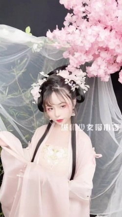 稀有露脸 高端摄影ACG业界女神爆机少女 喵小吉 古风画作《清平乐》汉服美妆仙女 性感诱人白虎胴体妙哉 截图3