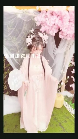 稀有露脸 高端摄影ACG业界女神爆机少女 喵小吉 古风画作《清平乐》汉服美妆仙女 性感诱人白虎胴体妙哉 截图2