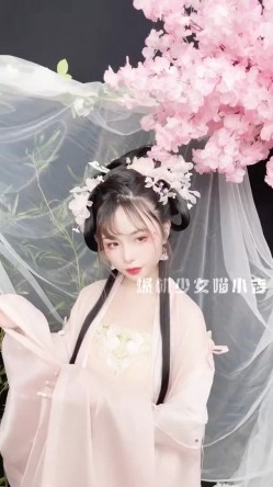 稀有露脸 高端摄影ACG业界女神爆机少女 喵小吉 古风画作《清平乐》汉服美妆仙女 性感诱人白虎胴体妙哉 截图3