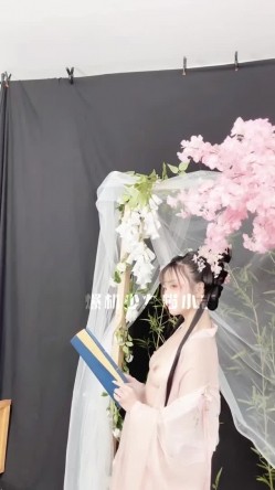 稀有露脸 高端摄影ACG业界女神爆机少女 喵小吉 古风画作《清平乐》汉服美妆仙女 性感诱人白虎胴体妙哉 截图7