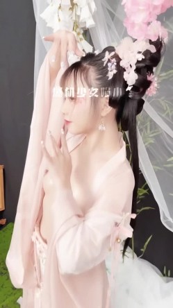 稀有露脸 高端摄影ACG业界女神爆机少女 喵小吉 古风画作《清平乐》汉服美妆仙女 性感诱人白虎胴体妙哉 截图11