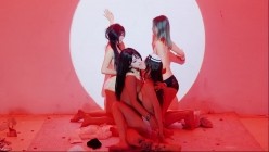 stripchat国产高颜女团【Luckygirl】女女揉奶亲吻裸舞,好身材大长腿，人靓奶圆 截图11