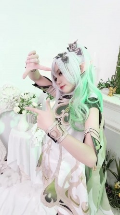 稀有露脸 高端ACG业界女神爆机少女 喵小吉 珍品T3会员《原神 · 纳西妲》超美梦幻少女胴体 珍藏必备爆赞! (1) 截图2