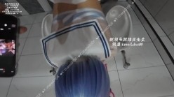 新晋约炮大神『碇真嗣 zhansi0106』《cos雷姆露出》白丝jk雷姆被小金主按在男厕所一顿猛肏2 截图13