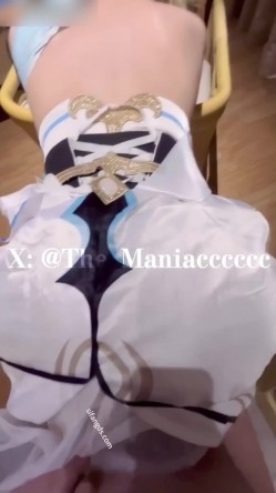 【推特 Maniacccccc】性感美女 COS后入啪啪 口交 超极品骚货 截图2